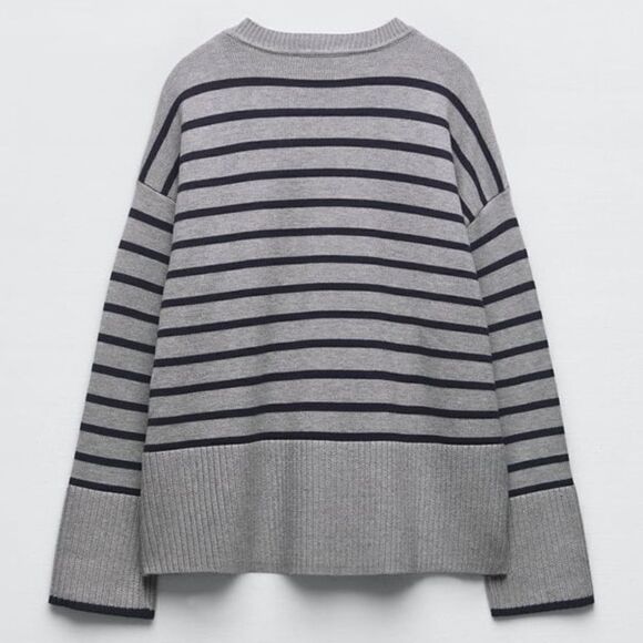 Zara Striped Knit Sweater New - Picture 6 of 11